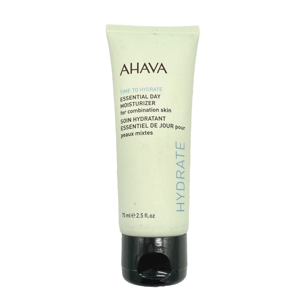 Ahava Essential Day Moisturizer‎ 2.5oz (75mL) Full Size Sealed Oil-Free
